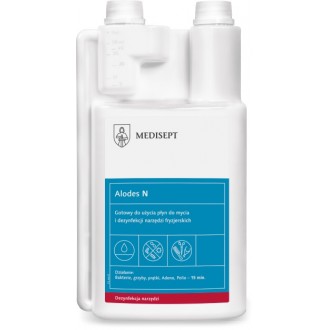 ALODES N 1 L gotowy preparat do mycia i dezynfekcji narzędzi fryzjerskich i kosmetycznych MEDISEPT