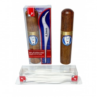 Wykałaczki 30szt W ETUI Z DRZEWA SANDAŁOWEGO SAMAN