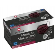 MASKA medyczna KOLOR 3w, IIR, 50 szt OPHARM