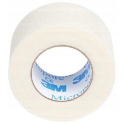 Przylepiec włókninowy plaster biały 2,5 cm x 9,14 m Micropore 3M 1530-1