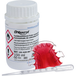 Orthocryl płyn koncentrat czerwony 100ml Dentaurum 161-620-00