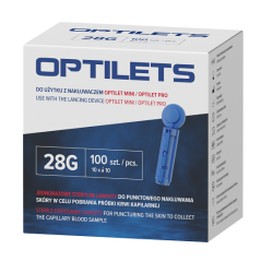 Igły do nakłuwania palca Optilets Diagnosis lancety do glukometru Diagnostic 100 szt.