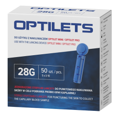 OPTILETS LANCETY IGŁY DO GLUKOMETRU a'50