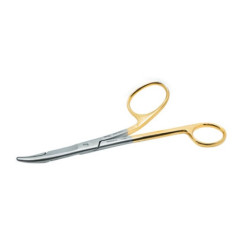 Igłotrzymacz z nożyczkami Gillies zakrzywiony 16cm KEYMED