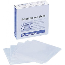 Płytka termoformowalna miękka Erkoflex 1,0 mm kwadratowa 125 x 125 mm Erkodent 584710 1 szt.