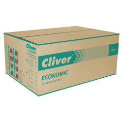 Ręcznik papierowy składany V ZZ zielony Cliver Lamix - karton 4000szt. (20x200)