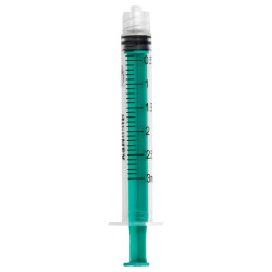 Strzykawki trzyczęściowe 3 ml Diconex Luer-Lock z gumowym tłokiem Zarys 100 szt.