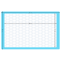 Podkład higieniczny chłonny Betatex 100 x 225 cm Zarys 25 szt.