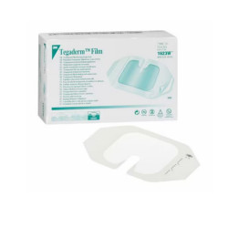 TEGADERM FILM 6x7cm IV 1623W opatrunek foliowy z wycięciem do kaniul 3M