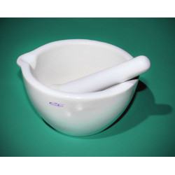 MOŹDZIERZ PORCELANOWY fi. 125 z tłuczkiem poj. 125ml J-705 CHEMLand