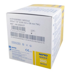Igły iniekcyjne NIPRO Hypodermic 0,9x38 20G a'100szt HN2038ET