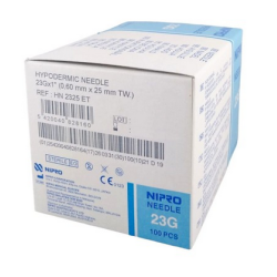 IGŁY iniekcyjne NIPRO Hypodermic 0.6x25 23G 100szt HN2325-ET