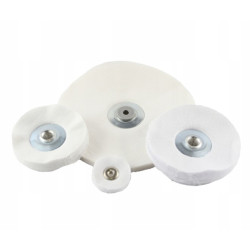 TARCZA polerska bawełniana BIAŁA 80B BIOSPACE