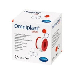 Plaster Omniplast White 1,25 cm x 5 m biały przylepiec tkaninowy Hartmann 1 szt