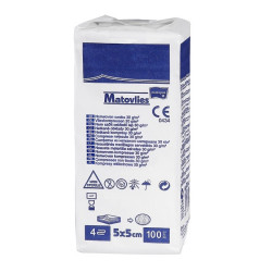 MATOVLIES kompres włókninowy niejał. 5x5cm 4W 30g TZMO a'100