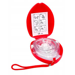 Maska CPR do sztucznego oddychania w sztywnym etui CPR-M01