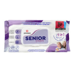 Chusteczki nawilżane do pielęgnacji chorych Senior Comfort 4w1 XL Opharm 72 szt.