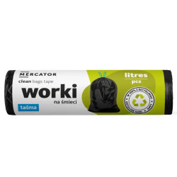 Worki na śmieci czarne 60 L 10 szt. Clean Bags Big Mercator