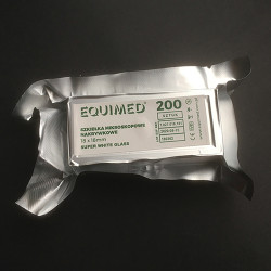 SZKIEŁKA mikroskopowe NAKRYWKOWE 24x50mm 0,13-0,16mm opak. 100szt. SUPER WHITE GLASS EQUIMED
