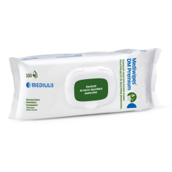 Chusteczki MEDIWIPES DM PREMIUM FOLIOPAK do dezynfekcji pow. 100szt MEDILAB