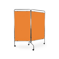 Parawan chromowany II z ekranem PCV JUVENTAS