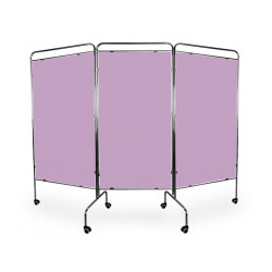 Parawan chromowany III z ekranem PCV JUVENTAS