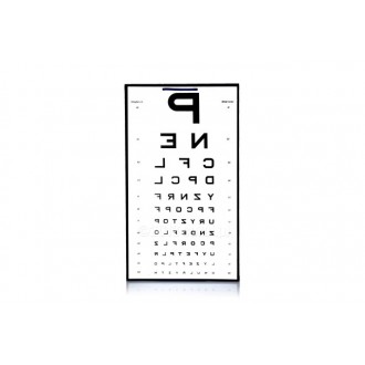 Tablica literowa, obraz odwrócony