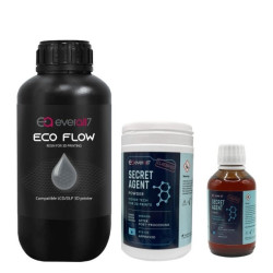 Zestaw POWITALNY Żywica ECO FLOW Gray 1L + Secret Agent 40g + 2x10ml EVERALL7