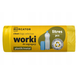 Worki na odpady medyczne żółte 120 L 10 szt. Mercator
