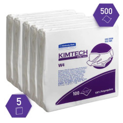 Chusteczki jednorazowe 5x100szt KIMTECH PURE W4  22.8x22.8cm 7646