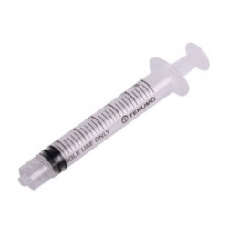 Strzykawki TERUMO trzyczęściowe 5ml (6ml) LUER LOCK 100szt SSx05LE1