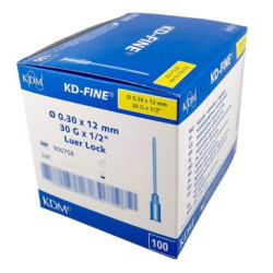 Igły iniekcyjne KD Fine 0,3 x 12 mm G30 KD Medical 100 szt