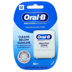 Nić dentystyczna PRO EXPERT ADVANCED HEALTHY GUMS 50m neutralna ORAL-B