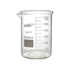 Zlewka niska 600 ml borokrzemowa Chemland