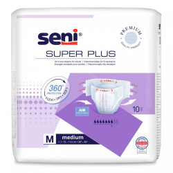 Pieluchomajtki Seni Super Plus M 10 szt. pieluchy na rzepy TZMO