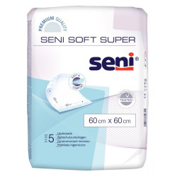 Podkład higieniczny chłonny Seni Soft Super 60 x 60 cm 5 szt TZMO