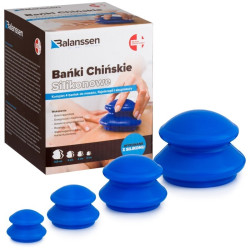Bańki chińskie silikonowe do masażu zestaw 4 szt. Balanssen