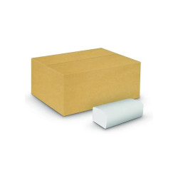 Ręcznik papierowy składany ZZ V celulozowy 2-warstwowy biały Hanke Tissue - karton 3000 szt.