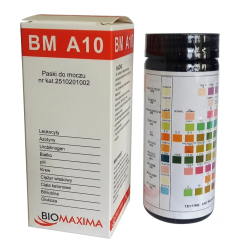 Paski testowe do analizy moczu 10 parametrów BioMaxima BM-A10 100 szt.