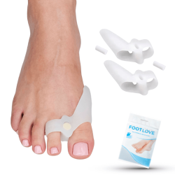 Kliny żelowe międzypalcowe na haluksy z osłoną palca i kołeczkami N05 Footlove
