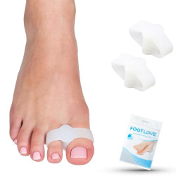 Kliny silikonowe międzypalcowe na haluksy z podwójnym pierścieniem N06 Footlove 1 para