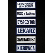 Naszywka odblaskowa 13*5cm - PIELĘGNIARKA