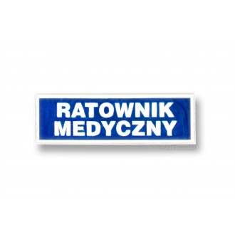 Emblemat odblaskowy "RATOWNIK MEDYCZNY" 31*10cm