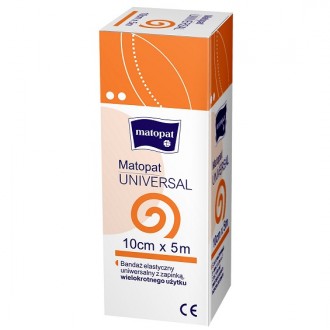 MATOPAT UNIVERSAL 12cmx5m opaska elastyczna z zapinką
