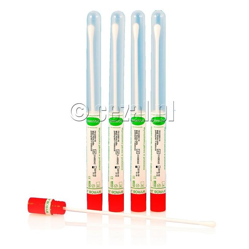Wymazówki ster. w prob. transportowej 150mm bez podłoża Deltalab