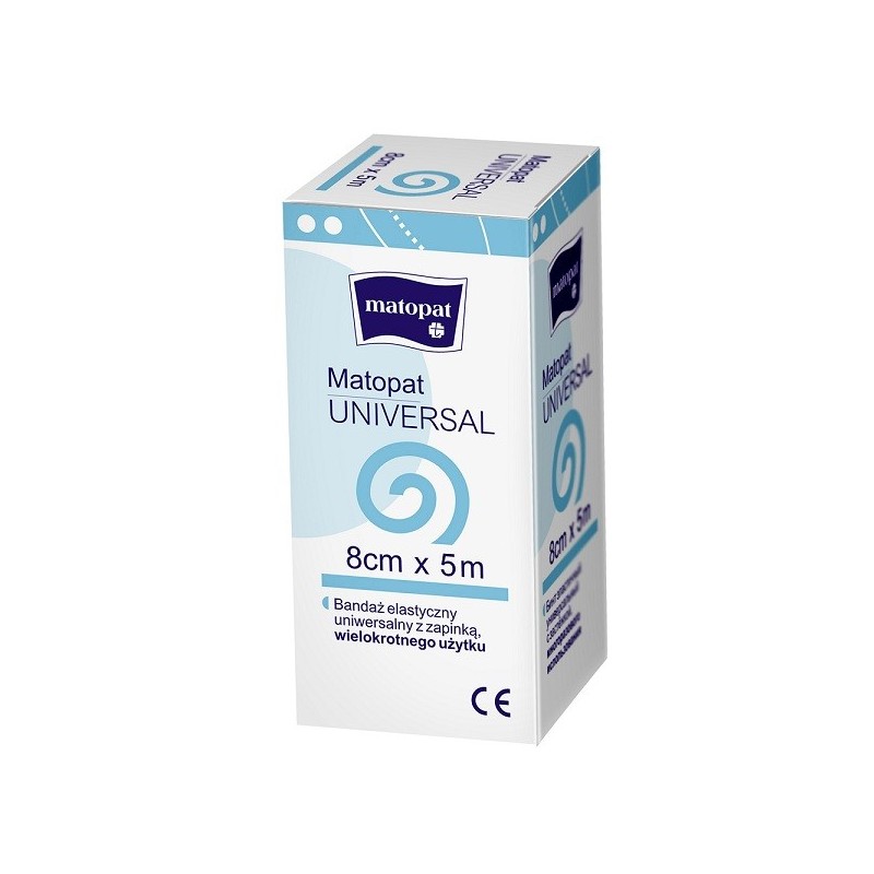 MATOPAT UNIVERSAL 8cmx5m bandaż elastyczny z zapinką