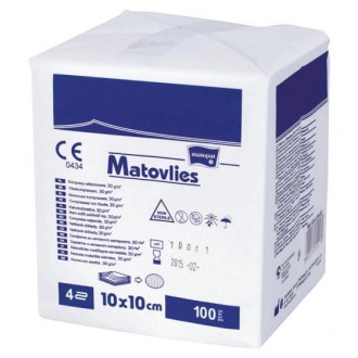 MATOVLIES kompres włókninowy niejał. 10x10cm 4W 30g TZMO