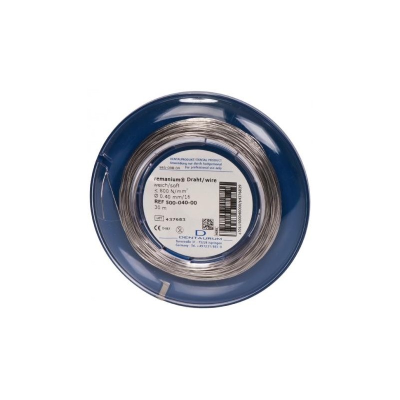 Drut Remanium miękki okrągły 0.3mm dł.60m