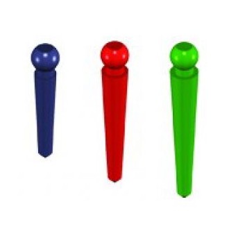 Trzpienie plastikowe Mikro CZarne 7mm 012PSM7