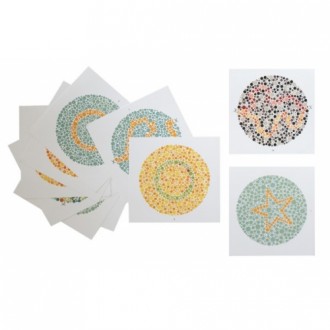 Tablice typu Ishihara dla dziecia kpl 10szt.